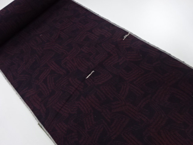 アンティーク　正絹　紬　着尺反物